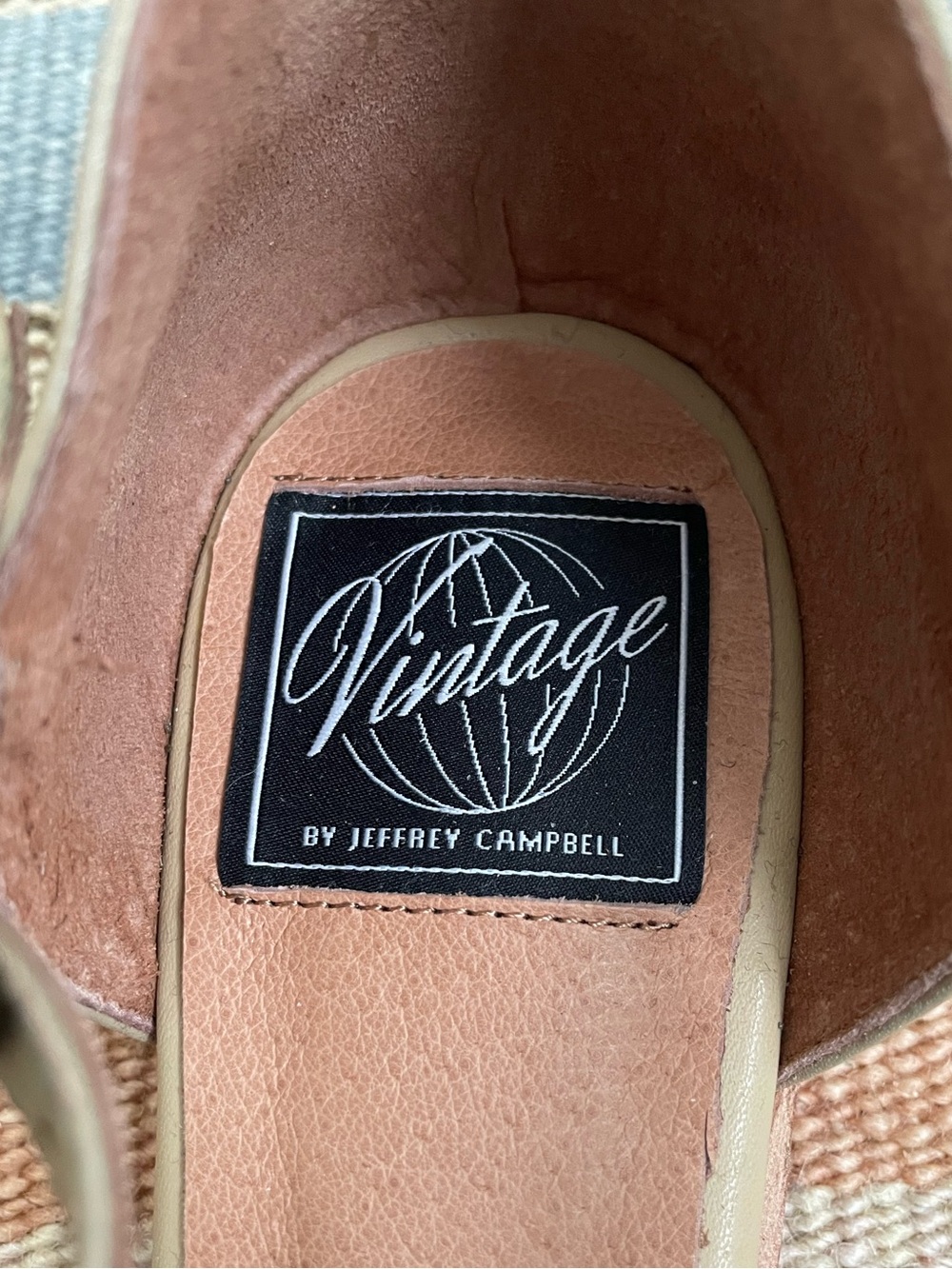 NWOT Vintage by Jeffrey Campbell Tan Brown Flat - Picture 5 of 7